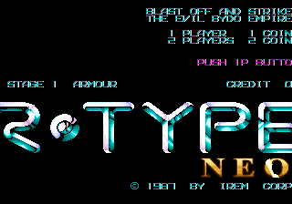 Start screen with STAGE 1 ARMOUR on the credit line