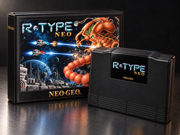Mock-up of the box and cartridge staged together